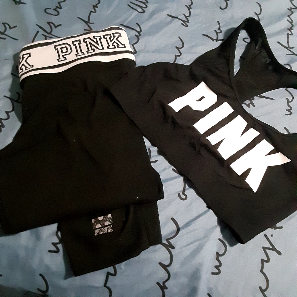 Sports bra with tights